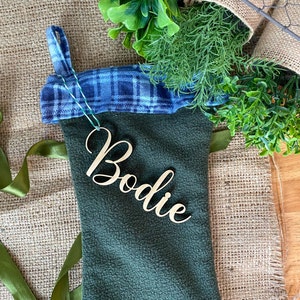 Personalized Stocking Tag, Christmas Stocking Tag, Stocking Name Tag, Custom Name Tag, Custom Stocking Tag, Stocking Label, Christmas Label
