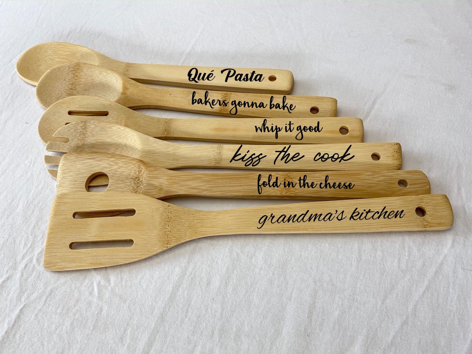 Personalized Wooden Spoon Custom Wood Spoon Spoon Gift Set Etsy