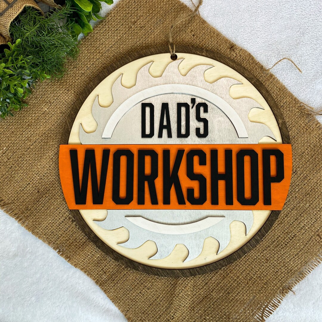 Custom Workshop Sign, Grandpas Workshop Sign, Papa's Workshop, Wooden ...