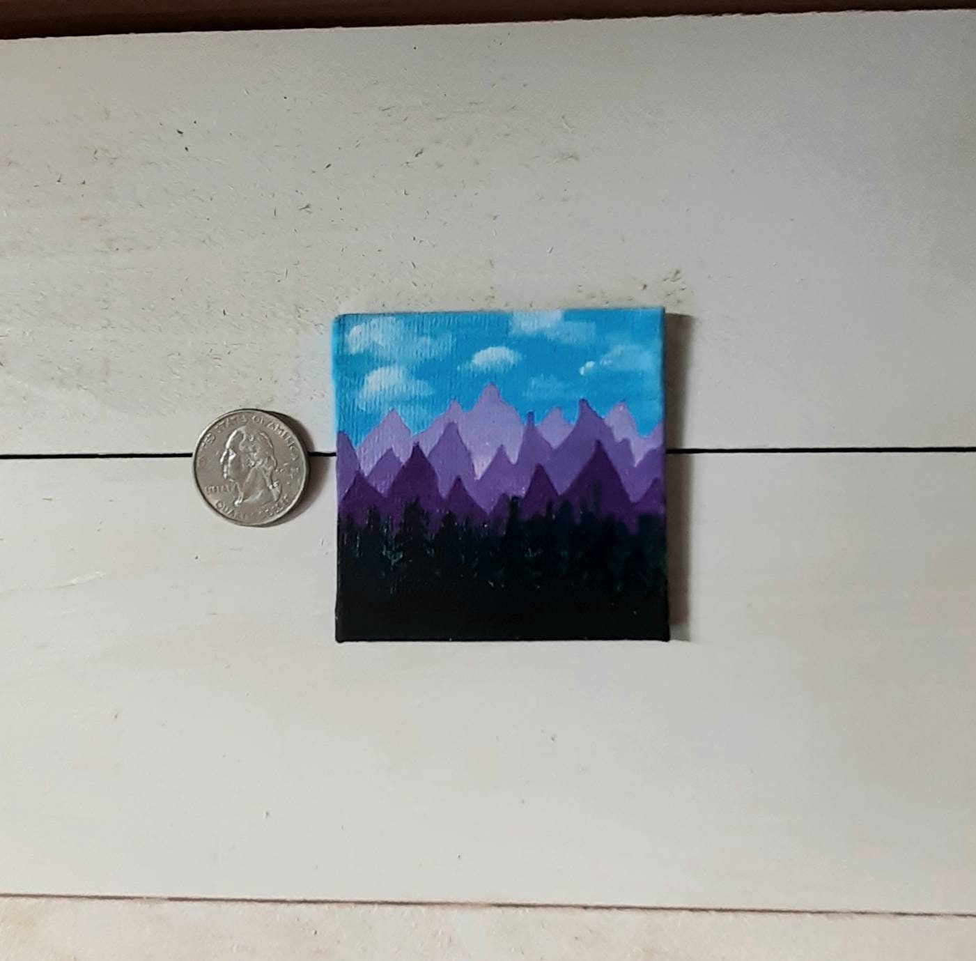 Mini canvas painting Etsy