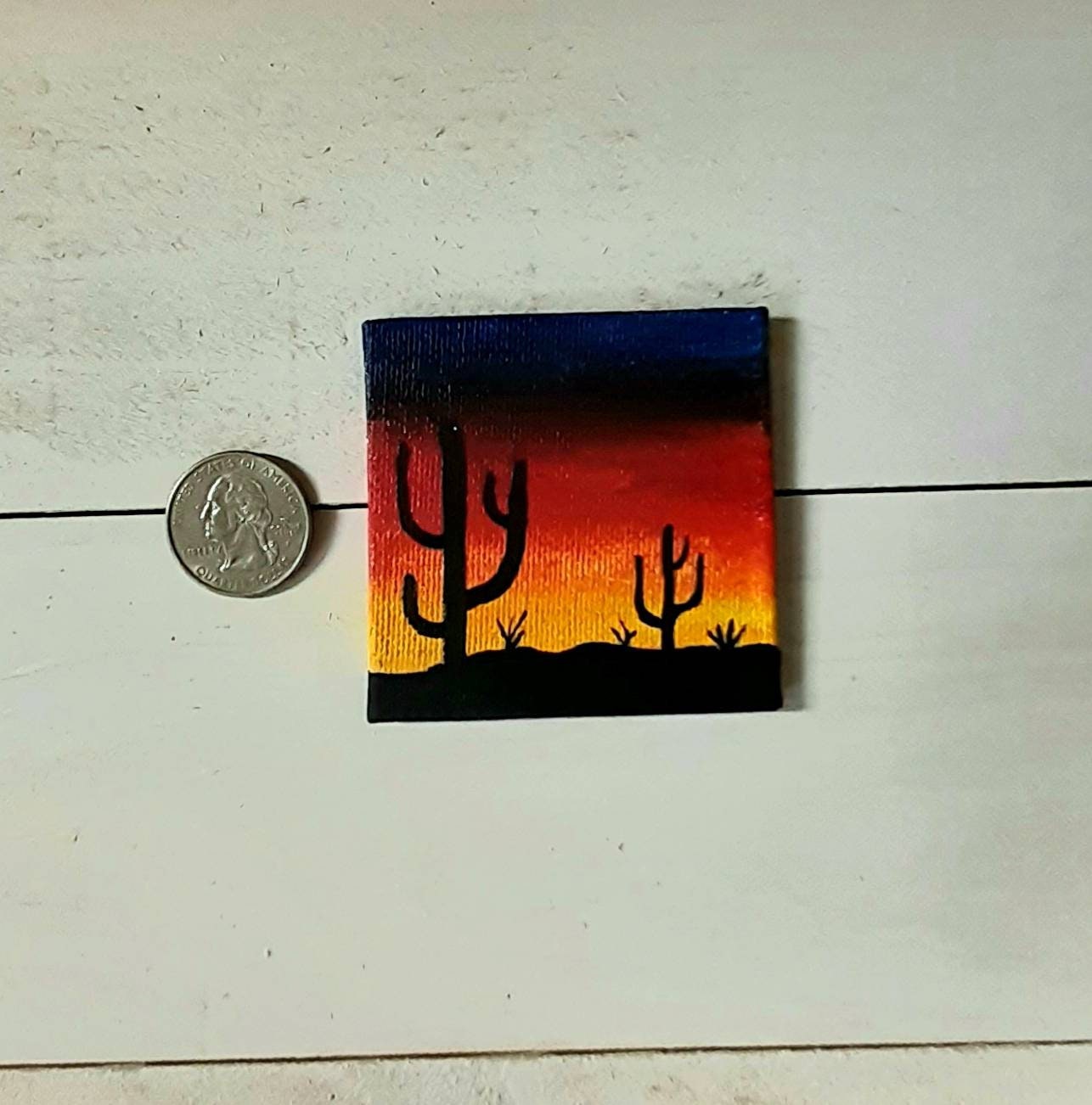 Mini canvas painting Etsy