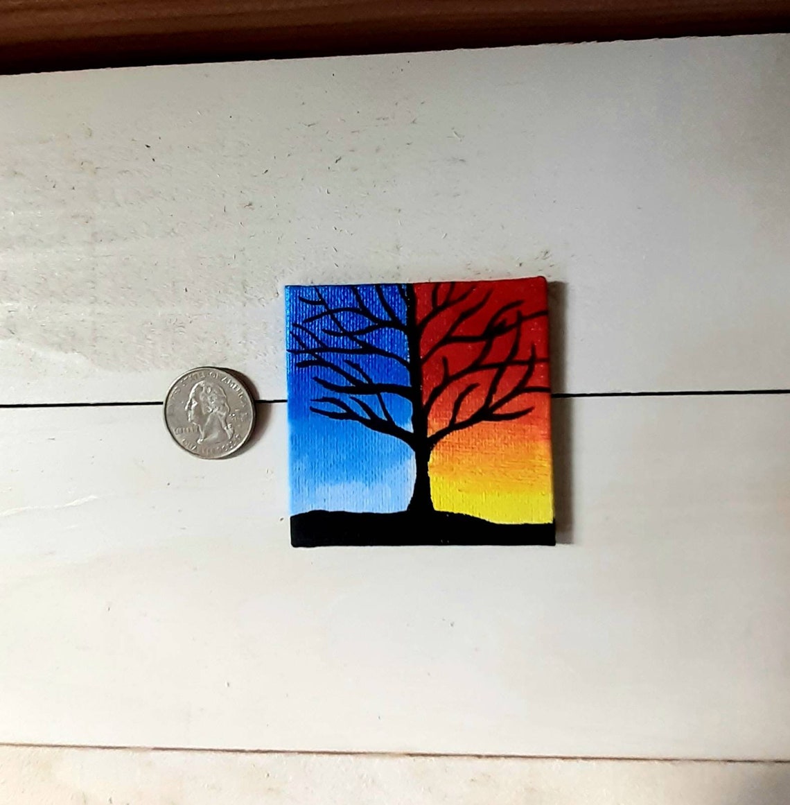 Mini canvas painting Etsy