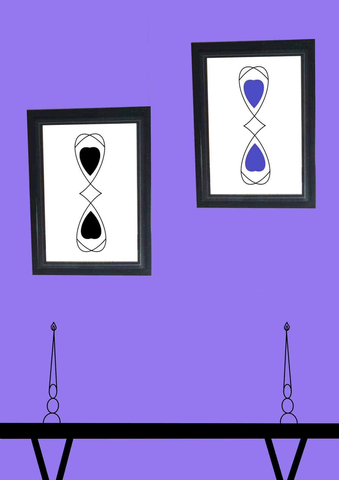 Hourglass heart print love is timeless print  etsy Hourglass heart print love is timeless print  etsy