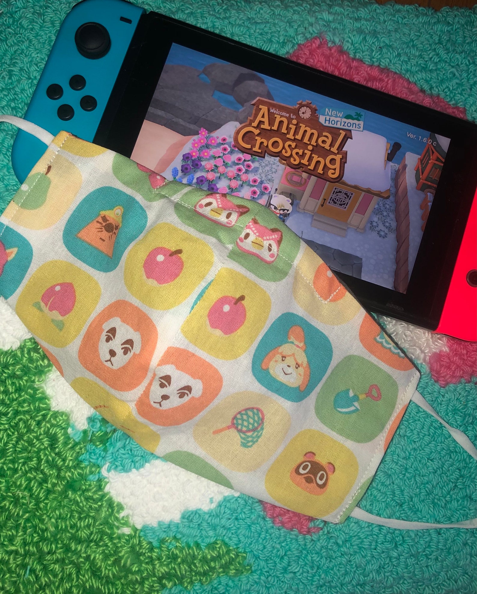 Animal Crossing Face Mask Etsy