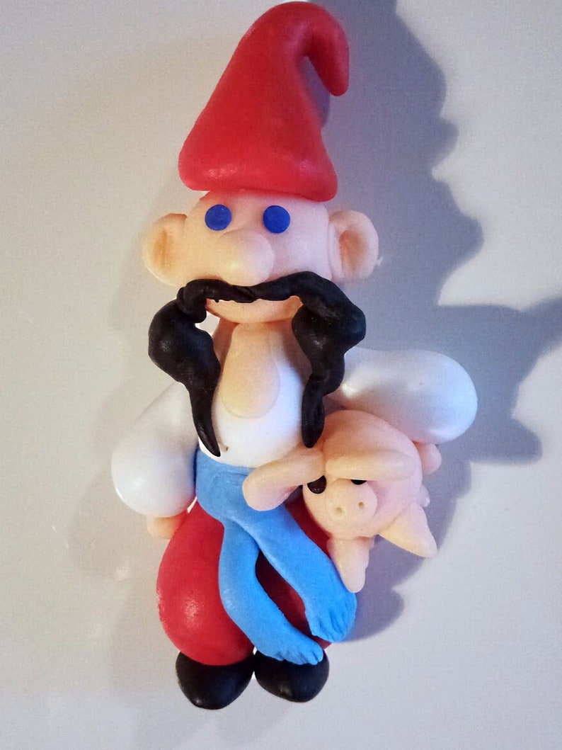 magnet craft Kozak/_Homme ukrainien/_cochon/_Paysan/_Figurine for r\u00e9frig\u00e9rateur/_P\u00e2te polym\u00e8re/_Fridge magnets