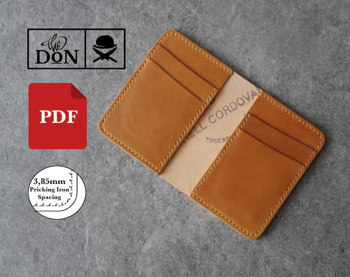 PDF Vertical Wallet Template 2in1 Cardholder PDF Etsy