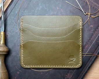 Minimalist Leather Card Holder Wallet "The Donnie"