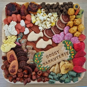 Dog birthday treats, barkuterie board, dog treats, gotcha day dog treats, personalised dog treats, puppy first birthday, bespoke doggy treat