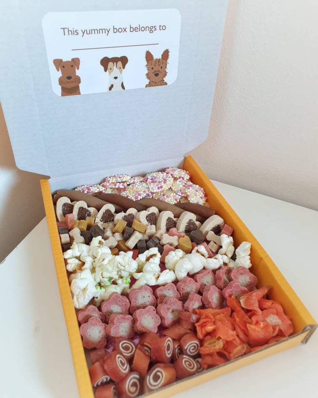 Buy Dog Treat Box Personalised Letterbox Gift Birthday Gotcha Day Get  Well Soon Any Occasion Chocolate Biscuits Pick N Mix Snack Online in 