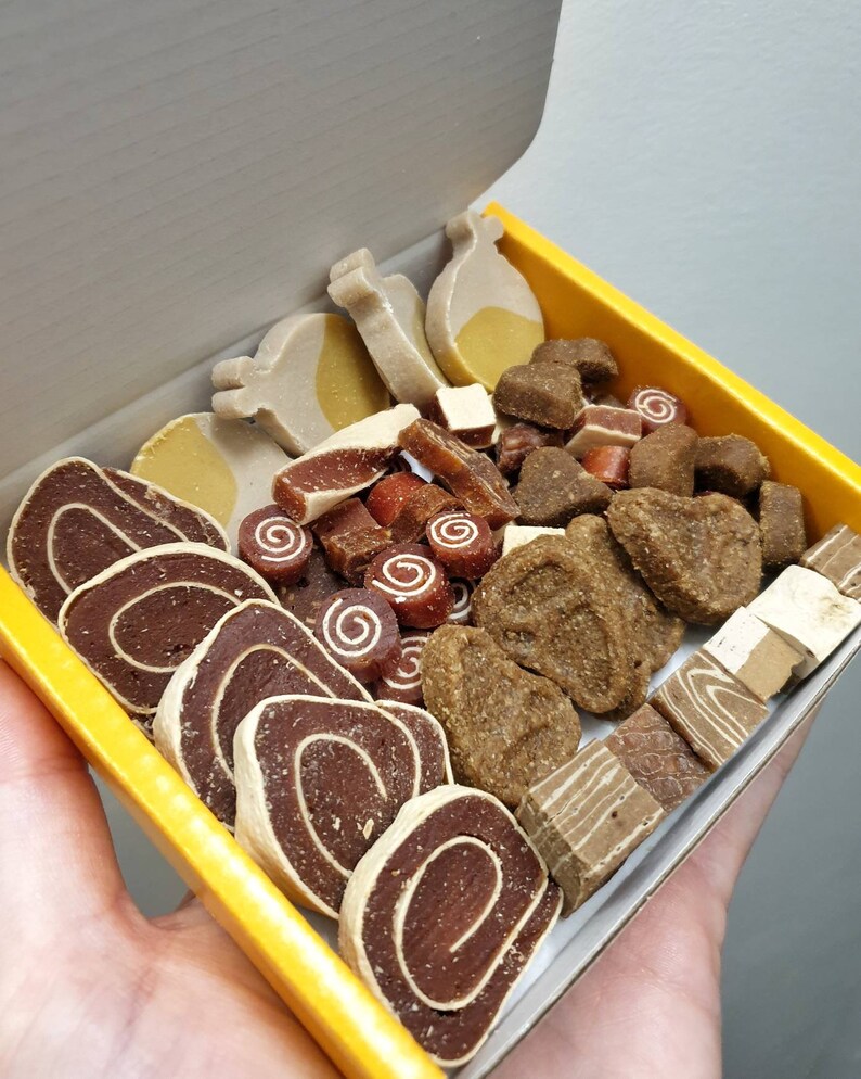 Dog Treat Box MEATY Specialty Gourmet Treats Birthday Etsy UK