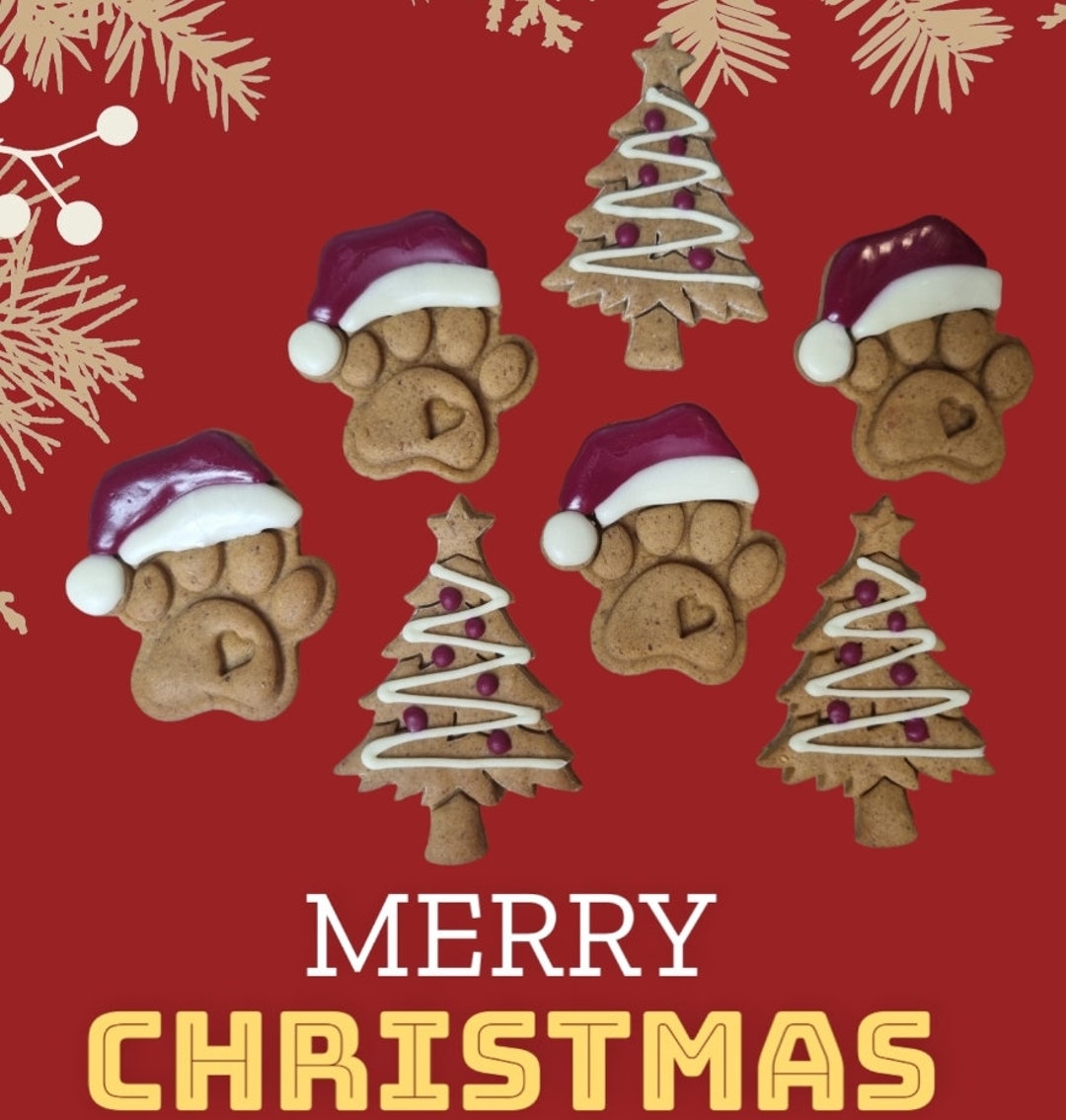 CHRISTMAS DOG BISCUITS Christmas Dog Treats Christmas Gifts Etsy