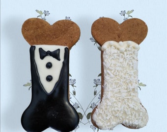 WEDDING DOG BISCUITS | grain free dog biscuits, gifts for dogs, birthday dog treats, natural dog treats, puppy treats, dog treats, dog lover