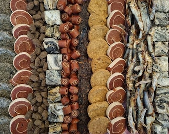 THE FISH option: Personalised Dog Treat Graze Box or Barkuterie Board -Perfect for any Occasion & Dog walker gifts - Natural, Healthy Treats