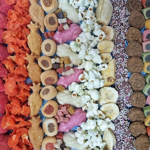 Dog Treat Box, Specialty gourmet dog treats, Pick n Mix, dog birthday, gotcha day, personalised letterbox gift, gift for dog lovers