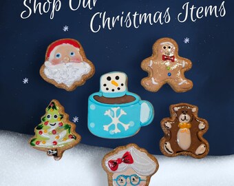 NEUHEIT WEIHNACHTSKEKS | Getreidefreie, natürliche, selbstgemachte Leckereien für Hunde, Geburtstags-Gotcha-Day-Weihnachtsartikel, Welpen-Strumpffüller