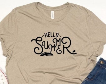 Hello Summer T-Shirt, Summer Lovers Vacation Tee
