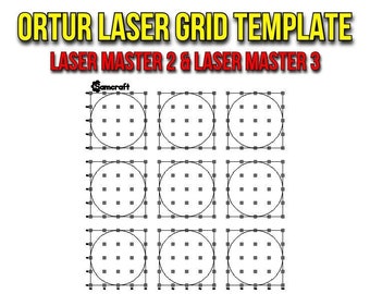 Ortur Laser Master Grid Template: Lightburn File (Digital Download)