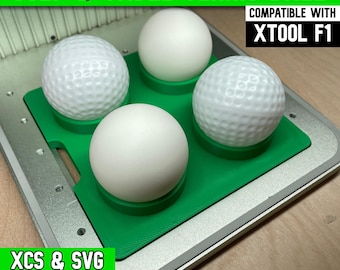 xTool F1 Golf & Table Tennis Ball Jig: Laser Engraving Alignment