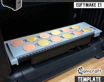 Metal Coin Jig (40mm) for eufyMake E1 UV Printer