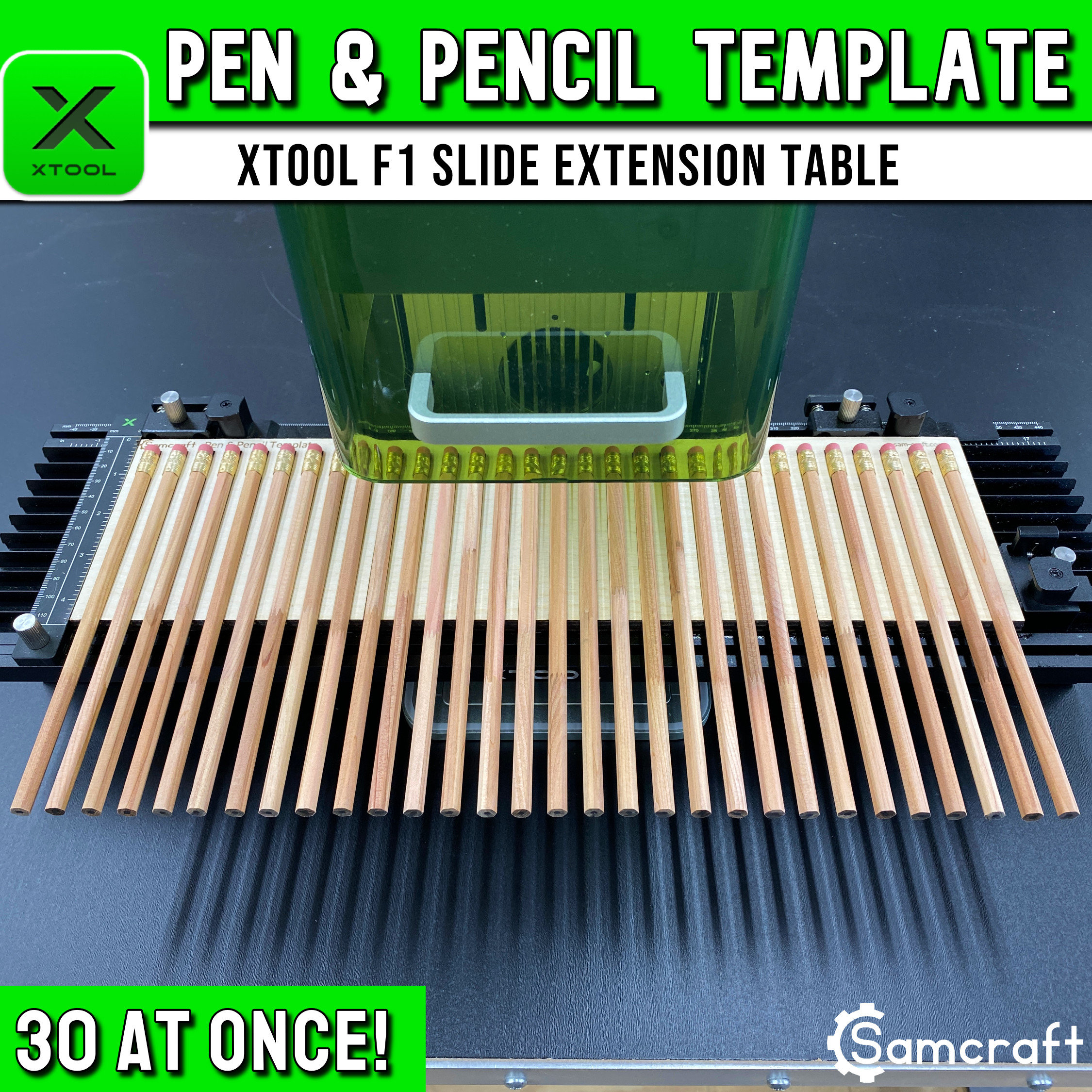 Grid Board Template - xTool F1 Slide Extension – Samcraft