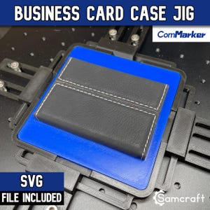 Gabarit pour porte-cartes de visite pour lasers ComMarker | Gravure de précision | Fabriqué aux États-Unis par Samcraft