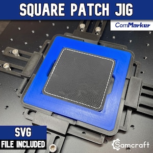 Vierkante patchmal voor ComMarker-lasers | Lasergegraveerde hoedpatches | Gemaakt in de VS door Samcraft