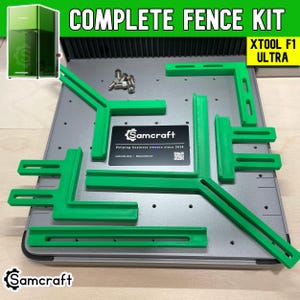 xTool F1 Ultra Fence and Fixture Guide Rail Set, Laser Jig, F1 Ultra Jig, F1 Ultra Fixture, Universal Fence, Laser Fence, Samcraft