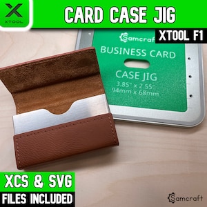 Plantilla para estuche rígido de tarjetas xTool F1, plantilla láser de fibra xTool, plantilla láser, plantilla láser, archivo XCS, JP Plus, colección de sillines, Samcraft