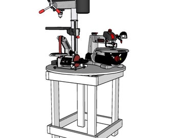 Rotating Bench Top Tool Carousel | Woodworking Plans | Instant Download
