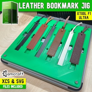xTool F1 Ultra Leather Bookmark Jig: Laser Engraver Alignment (XCS & SVG File)