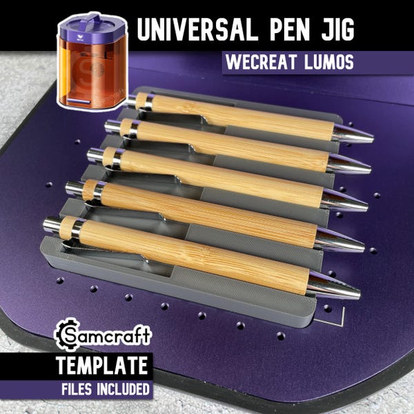WeCreat Lumos Pen Jig: Multi-Pen Laser Engraving Tool