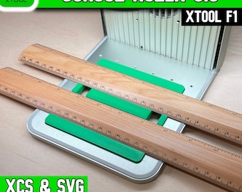 xTool F1 Laser School Ruler Jig: Samcraft Template (XCS & SVG File)