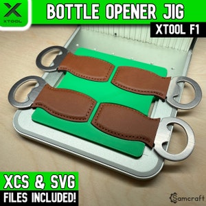 xTool F1 Kleine Metall Flaschenöffner Schablone, xTool Faserlaser Schablone, Laser Schablone, Laserschablone, Faserschablone, XCS Datei, Vorrichtung, Samcraft