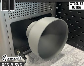 xTool F2 Ultra 6-Zoll-Abluftschlauch-Adapter - Rauchabsaug- & Belüftungswerkzeug für Lasergravierer