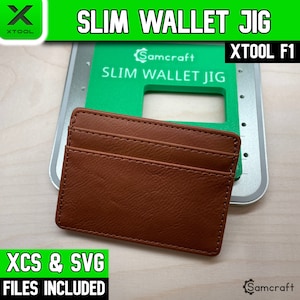 xTool F1 Brieftasche mit Geldklammer, Saddle Collection, JP Plus, xTool Fiber Laser Jig, Laser Jig, Laser Template, XCS File, Samcraft