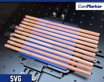 Pencil Jig for ComMarker Lasers | Laser Engraved Pencils | Made in USA by Samcraft
