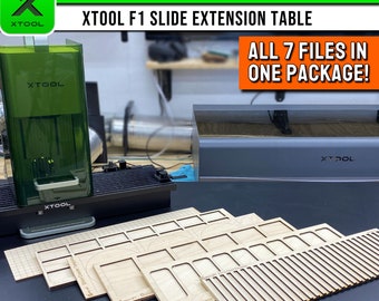 Ultimate xTool F1 Template Kit, xTool F1 Template, xTool F1 Slide Extension, Laser Template, XCS File, Laser Engraving File, Laser Jig