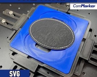 ComMarker Oval Patch Jig: Lasergravierte Hutpatches, hergestellt in den USA (SVG-Datei)