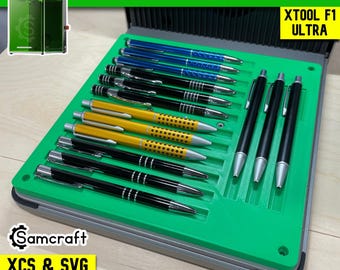 xTool F1 Ultra Pen Jig | Fiber Laser Engraving Accessory with XCS File by Samcraft