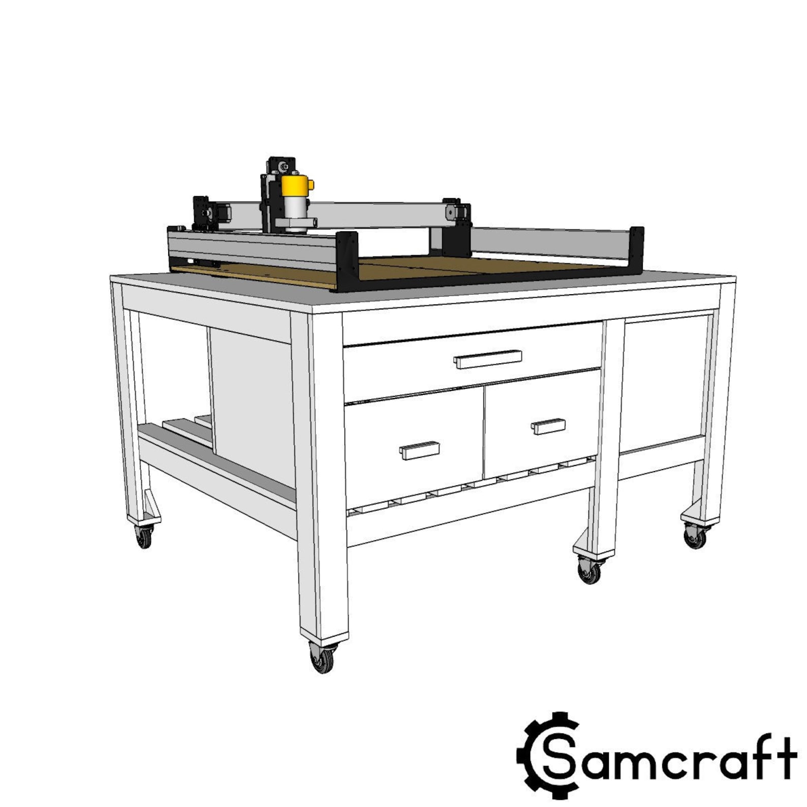 CNC Table Woodworking Plans Instant Download Shapeoko Pro Etsy Canada