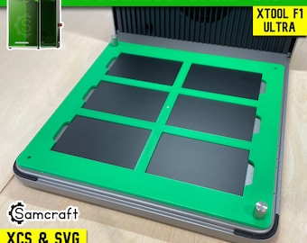 xTool F1 Ultra Business Card Jig, xTool Fiber Laser Jig, xTool F1 Ultra Jig, Fiber Jig, XCS File, Laser Engraver Jig, Samcraft