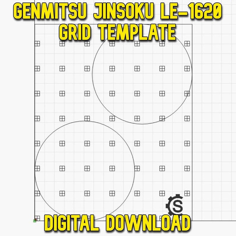 Genmitsu Jinsoku LE1620 Grid Wasteboard File Digital Etsy