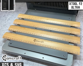 Plantilla para regla Samcraft xTool F2 Ultra: herramienta de grabado para reglas escolares de madera, accesorio láser