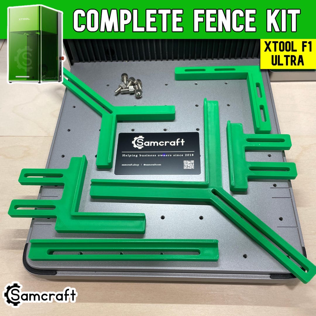 Jigs For Guide Rails Xtool F1 Ultra Fence Kit: Laser Jig & Guide Rail Set - Etsy