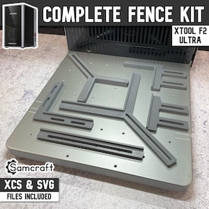Zestaw xTool F2 Ultra Fence: narzędzie do laserowego ustawiania do powtarzalnych prac