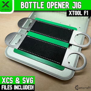 xTool F1 Bottle Opener Laser Jig: 3D Printed Template (XCS & SVG File)