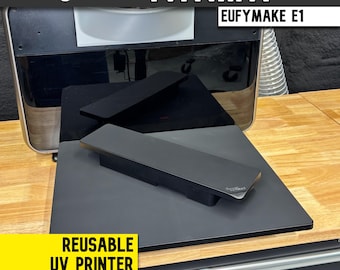 EufyMake E1 UV Printer Mat Kit - The Samcraft FatMat - Reusable Silicone Print Bed Mat for Standard & Mini Bed - No Residue, Made in USA