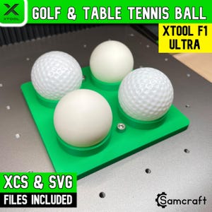 Plantilla para pelotas de golf y de tenis de mesa o ping pong xTool F1 Ultra - Samcraft