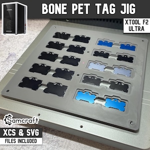 xTool F2 Ultra Bone Pet Tag Jig: Laser Engraving Accessory