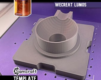 Plantilla para adornos Lumos de WeCreat: Kit de grabado de adornos de cristal con plantillas